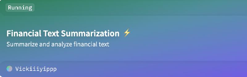 Featured image of post Financial Text Summarization